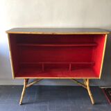 Vintage rattan bar