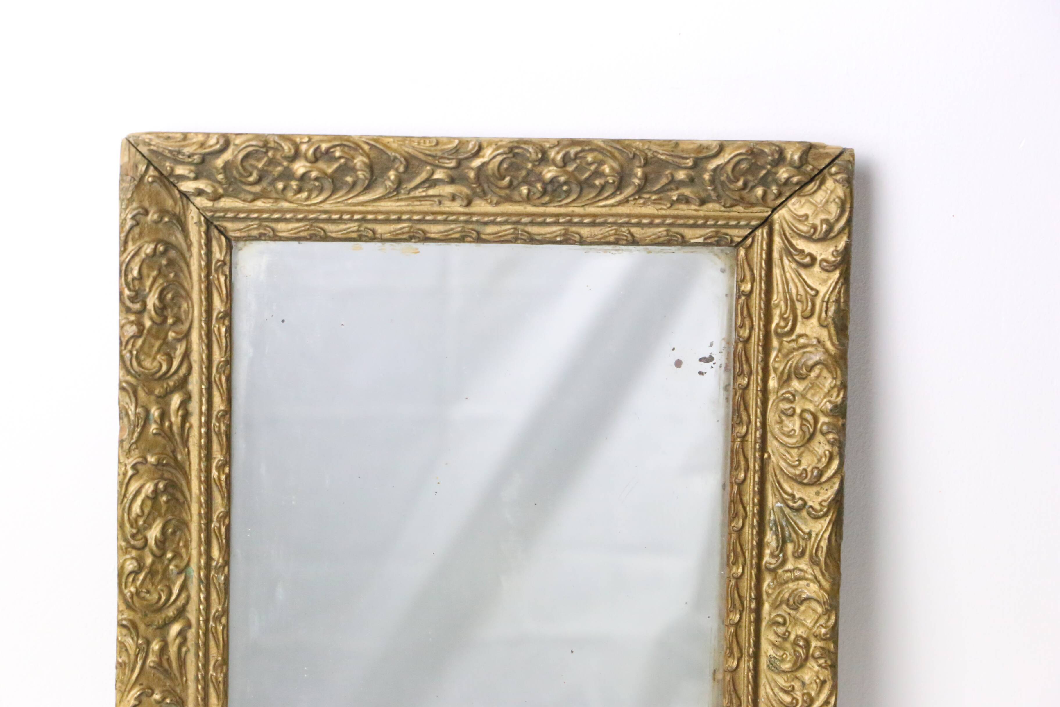 Gilded wooden mirror, 19th century