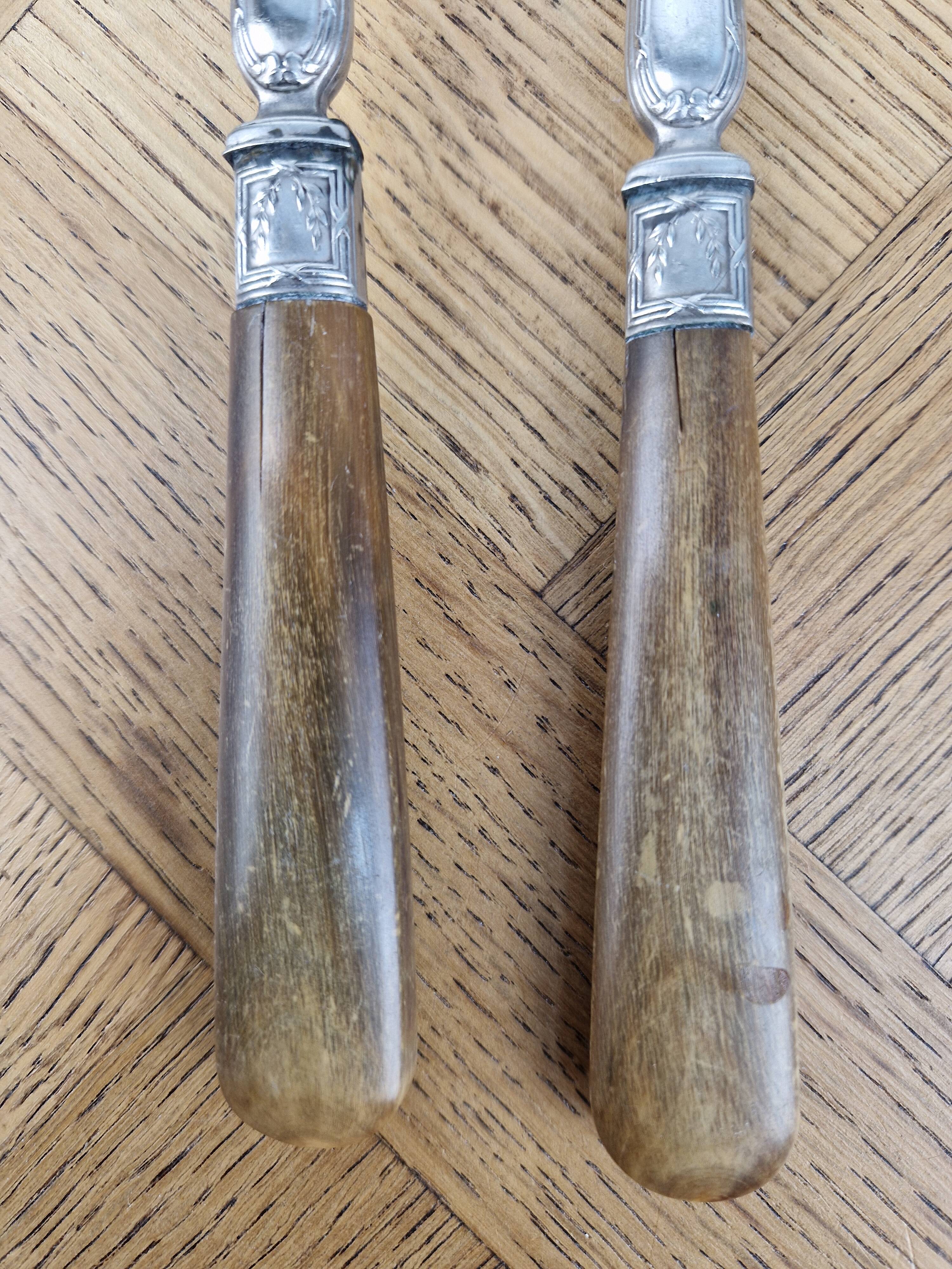 Silver-plated salad servers