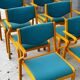 Set of 6 Kinnepards chairs in curved wood – Scandinavian design