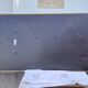 Pareclose and Beveled Wood and Golden Stuk Mirror