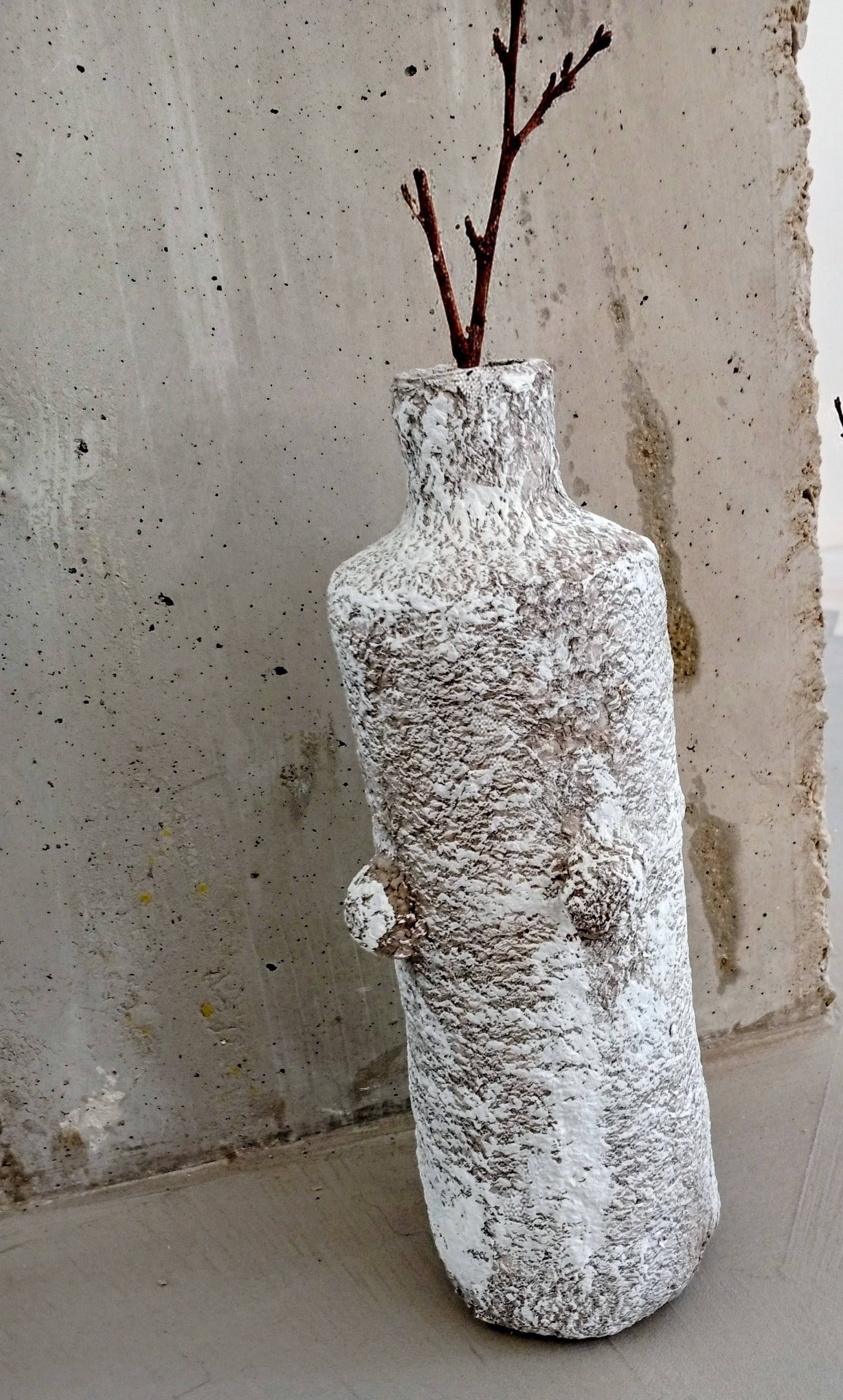 Vase sculptural esprit minéral Boho