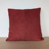 Chevron corduroy cushion