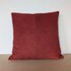 Coussin velours côtelé chevron