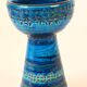 Vase bleu Bitossi, dessin d'aldo Londi