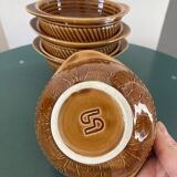 Set of eared bowls in Sarreguemines earthenware