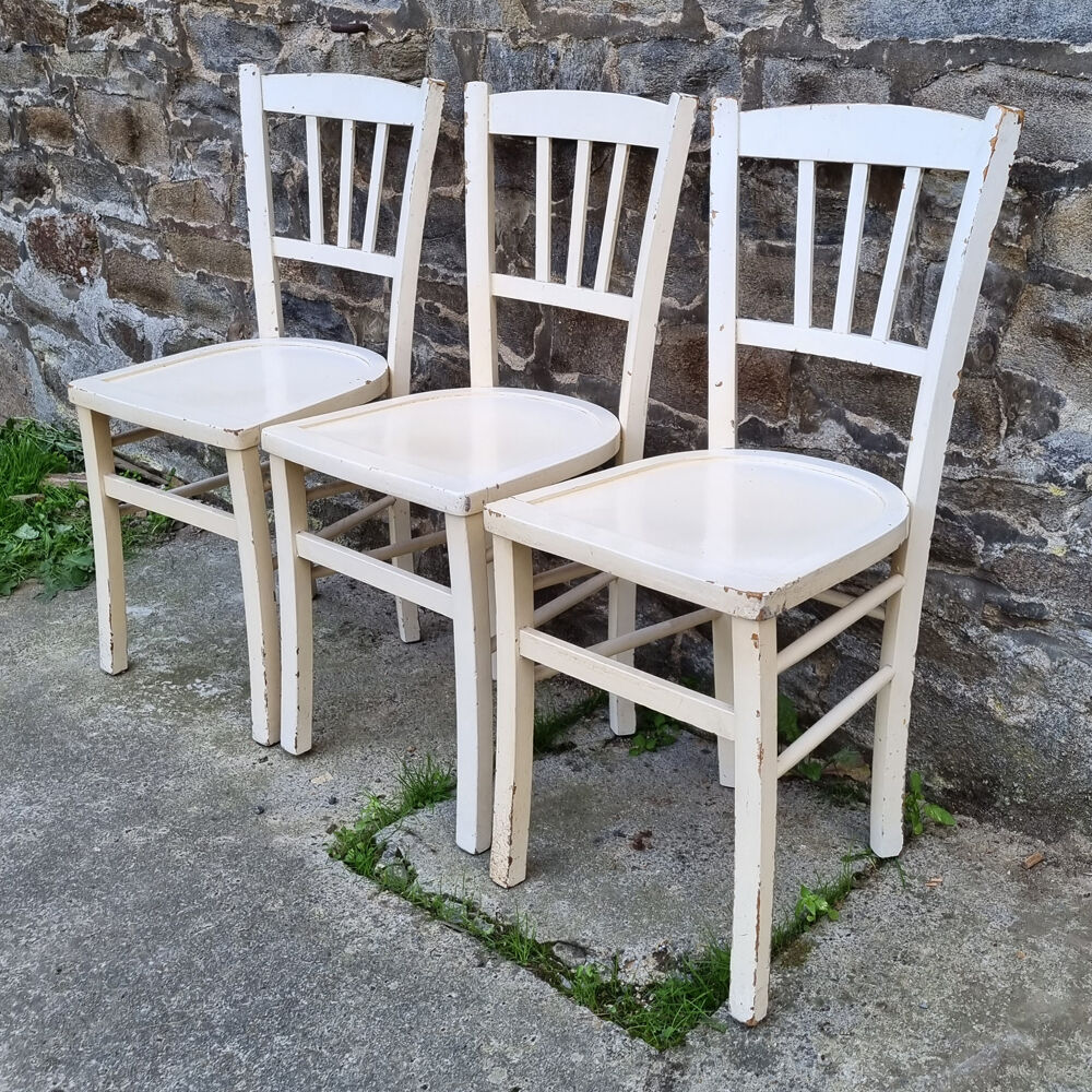 Luterma table and chairs set, shabby chic, 40s