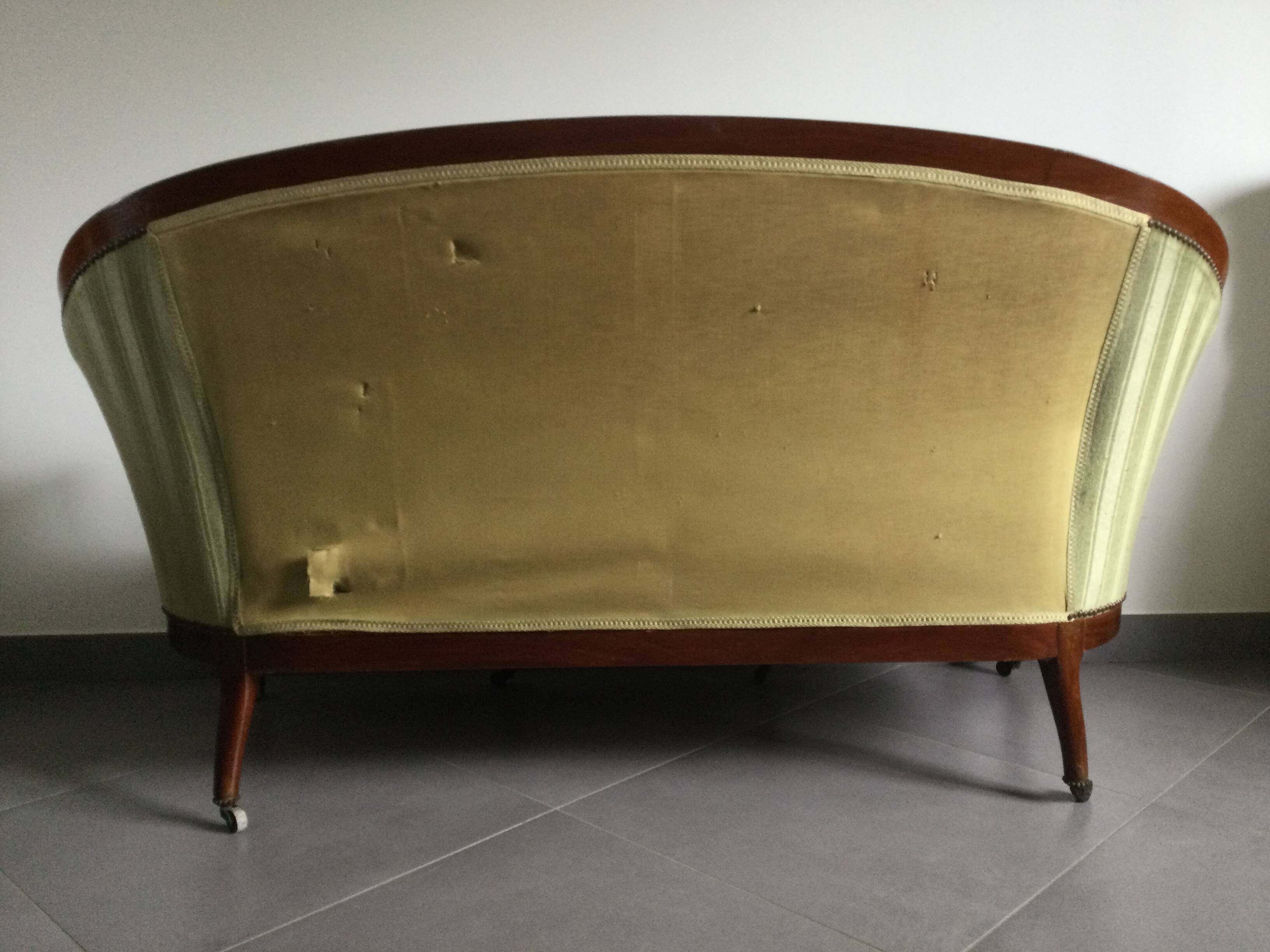 Napoleon III Mahogany Sofa