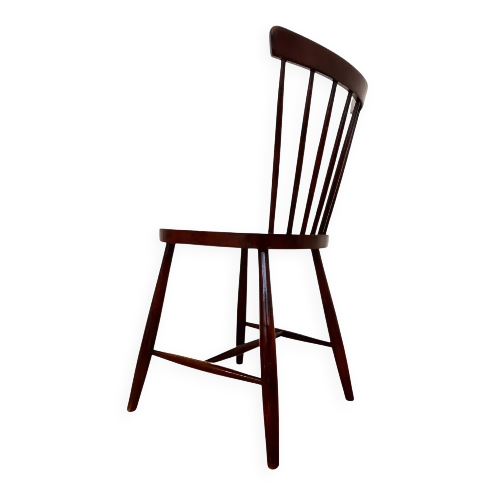 Set of four mid-century design wooden dining chairs by TON - 1960s