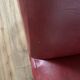 Paire de fauteuils vintage rouge bordeaux