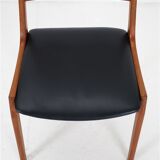 Set of 6 Korup Stolefabrik teak chairs in the style of Kai Kristiansen