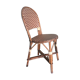 Chaise de bistrot  bambou et plastique