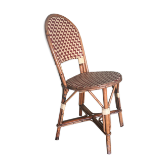 Bamboo and plastic bistro chair