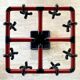 Red and black coat rack design 1980s