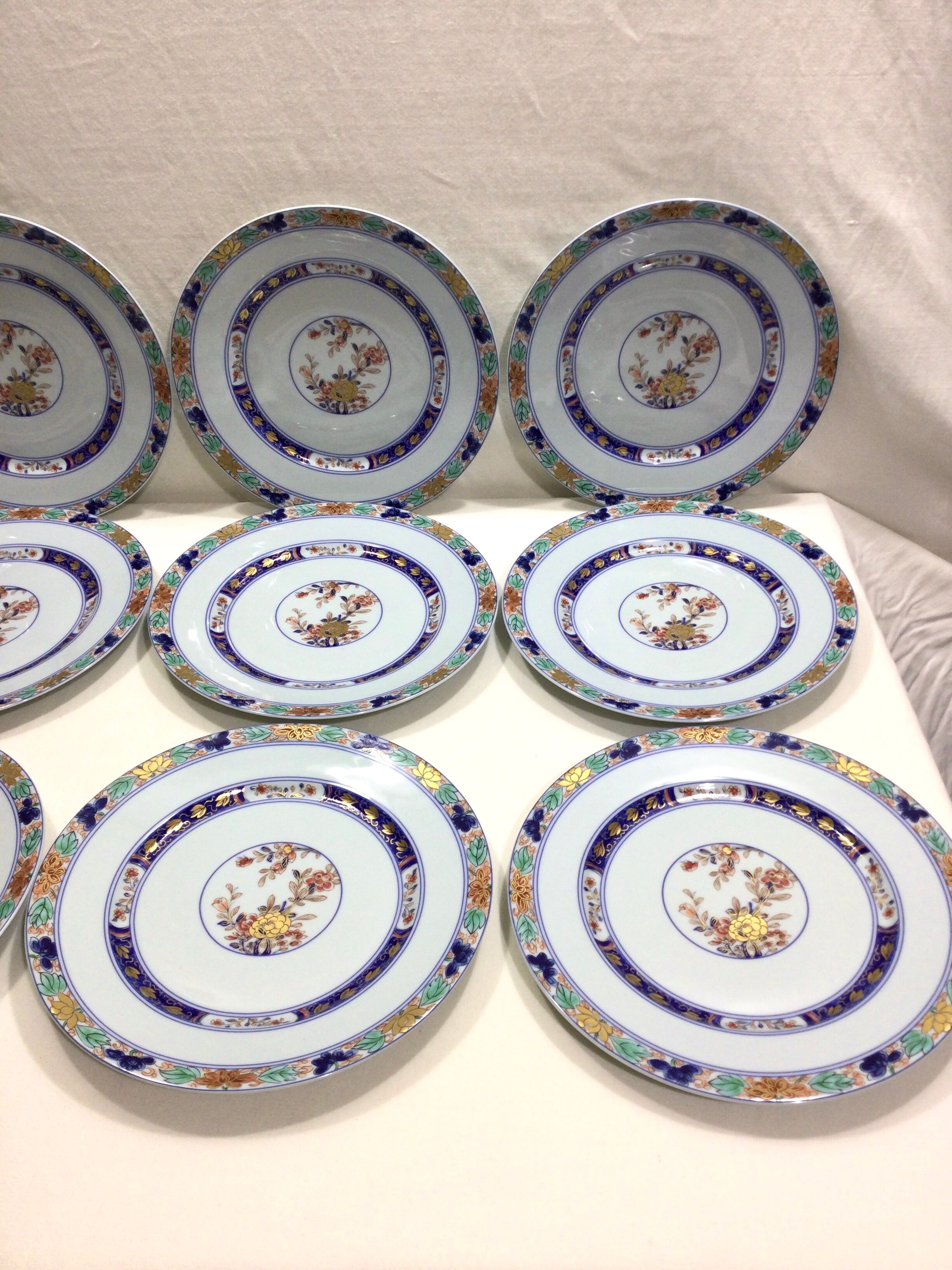 Raynaud & cie - service of 12 flat plates "koutani" in limoges
