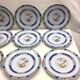 Raynaud & cie - service of 12 flat plates "koutani" in limoges