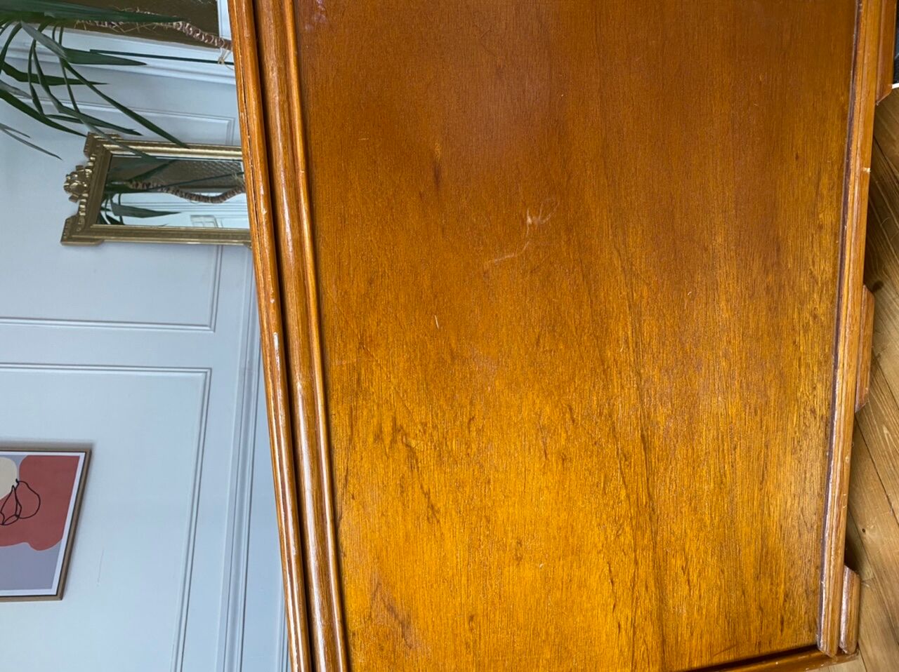 Rattan chest of drawers