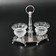 Salt shaker with double silver salters, Restoration period 1819-1838