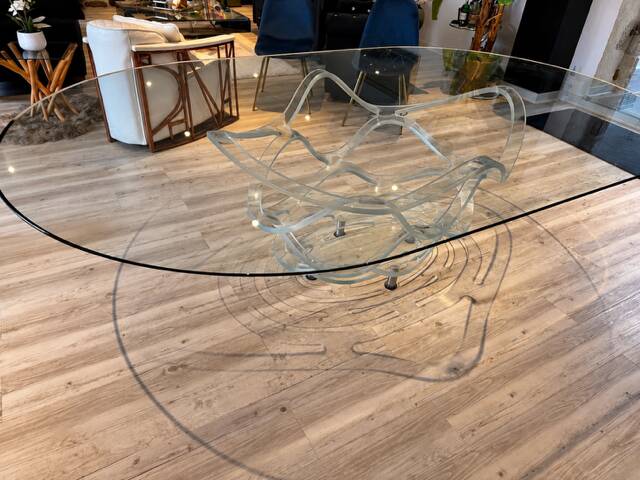"Néo" dining table in Murano by Tulczinsky