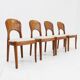 Vintage Danish teak dining chairs , set of 4