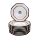 10 asssiettes to dessert / dessert, porcelain from limoges by Raynaud.