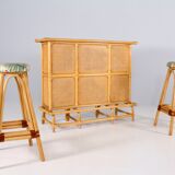 Bar & tabourets en bambou