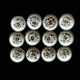 Set of 12 boch la louvière soup plates - argenteuil series