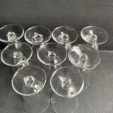 9 Verres à vin Baccarat service Meurcie – Art déco