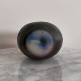 Art Nouveau vase by Gallé in acid-etched glass paste with vegetation