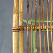Rare pair of Alan Fuchs for ULUV rattan lounge chairs, Czechoslovakia, 1960s