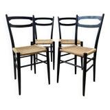 Serie de 4 chaises italienne - 1960