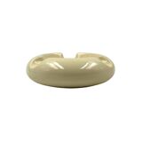 Cendrier en céramique crème Space Age, Sicart Italie années 1970
