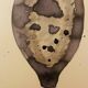 Signed watercolour and ink painting Vase Wabi Sabi Essaouira