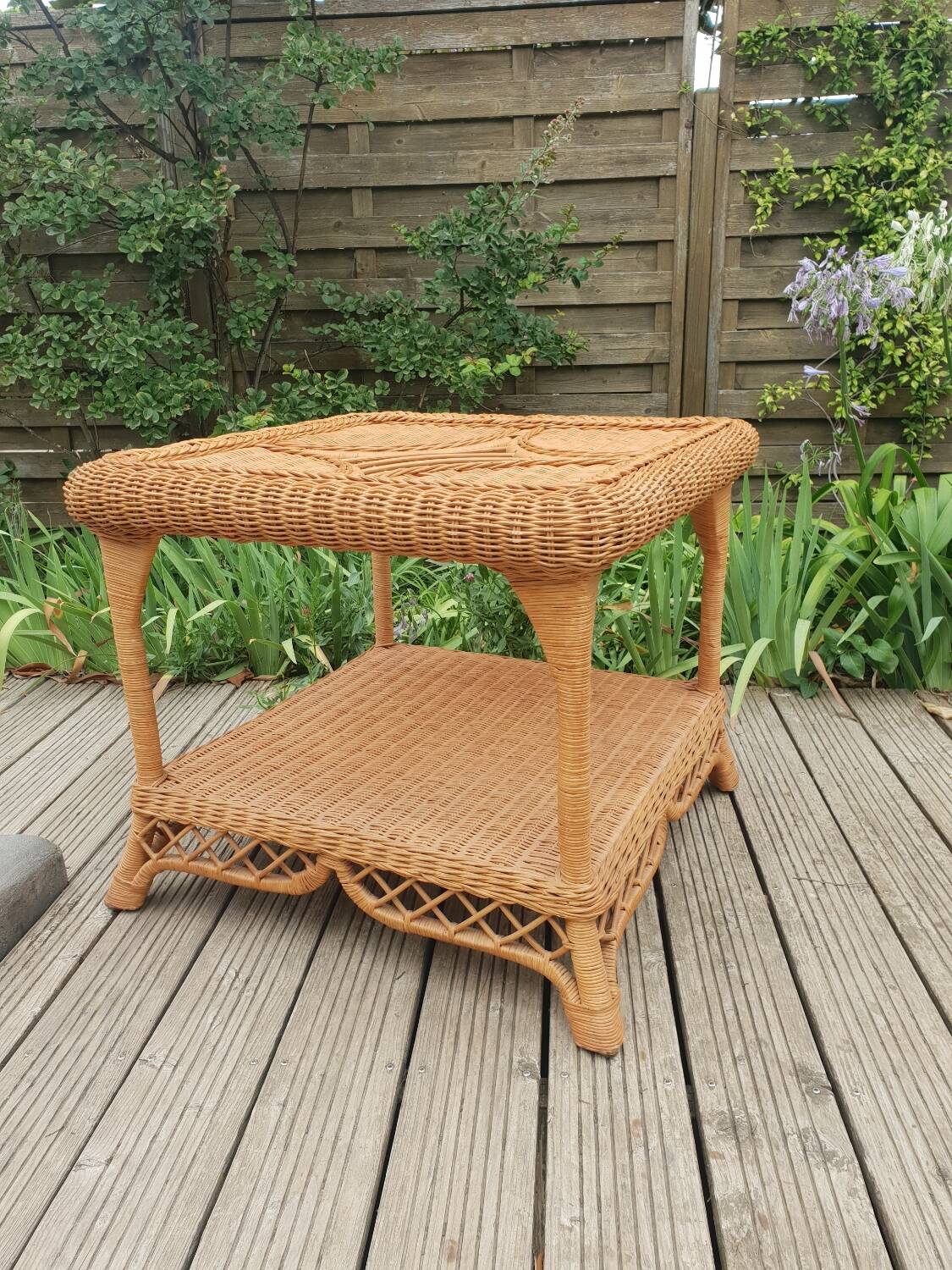 Rattan coffee table 1980