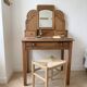 Antique carved oak hairdresser – art deco style