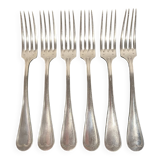 Silver-plated metal forks