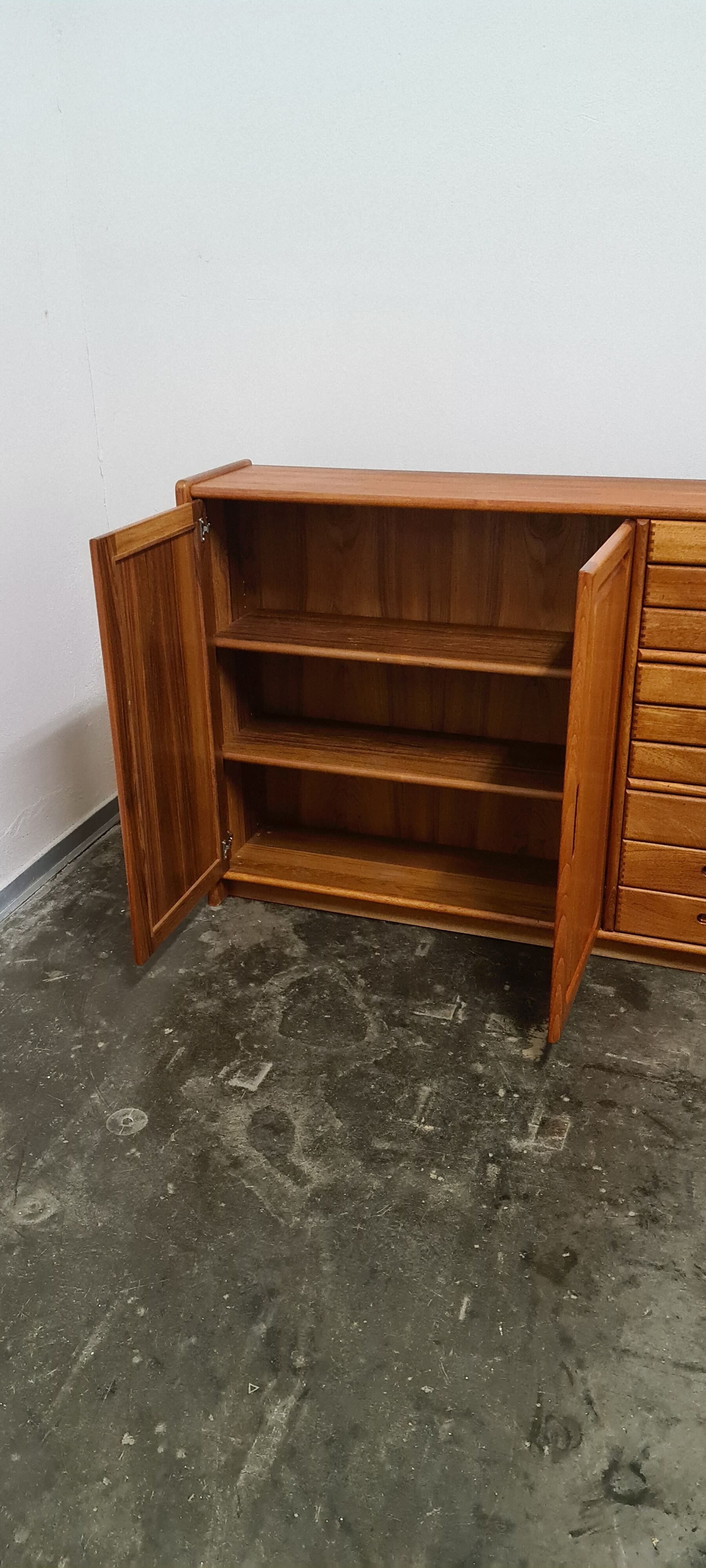 Vintage teak side or highboard
