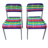 2 IKEA scoubidou children's chairs