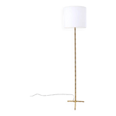 Lampadaire "Bambou" en laiton, France 1950