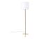 "Bamboo" brass floor lamp, France 1950