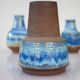Mid-century modern art pottery vases by Michael Andersen, 1960s, set of 4
