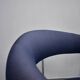 Anton Lorenz for Thonet "Ss33" Set of 4 chrome Armchairs in blue fabric , 1970s