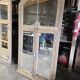 Eighteenth-century oak window mirror.