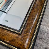 Large vintage Italian wooden mirror
