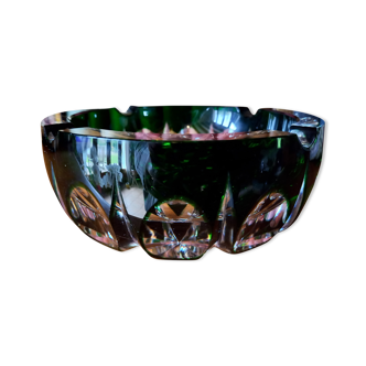 Cendrier en cristal taillé signé Saint Louis