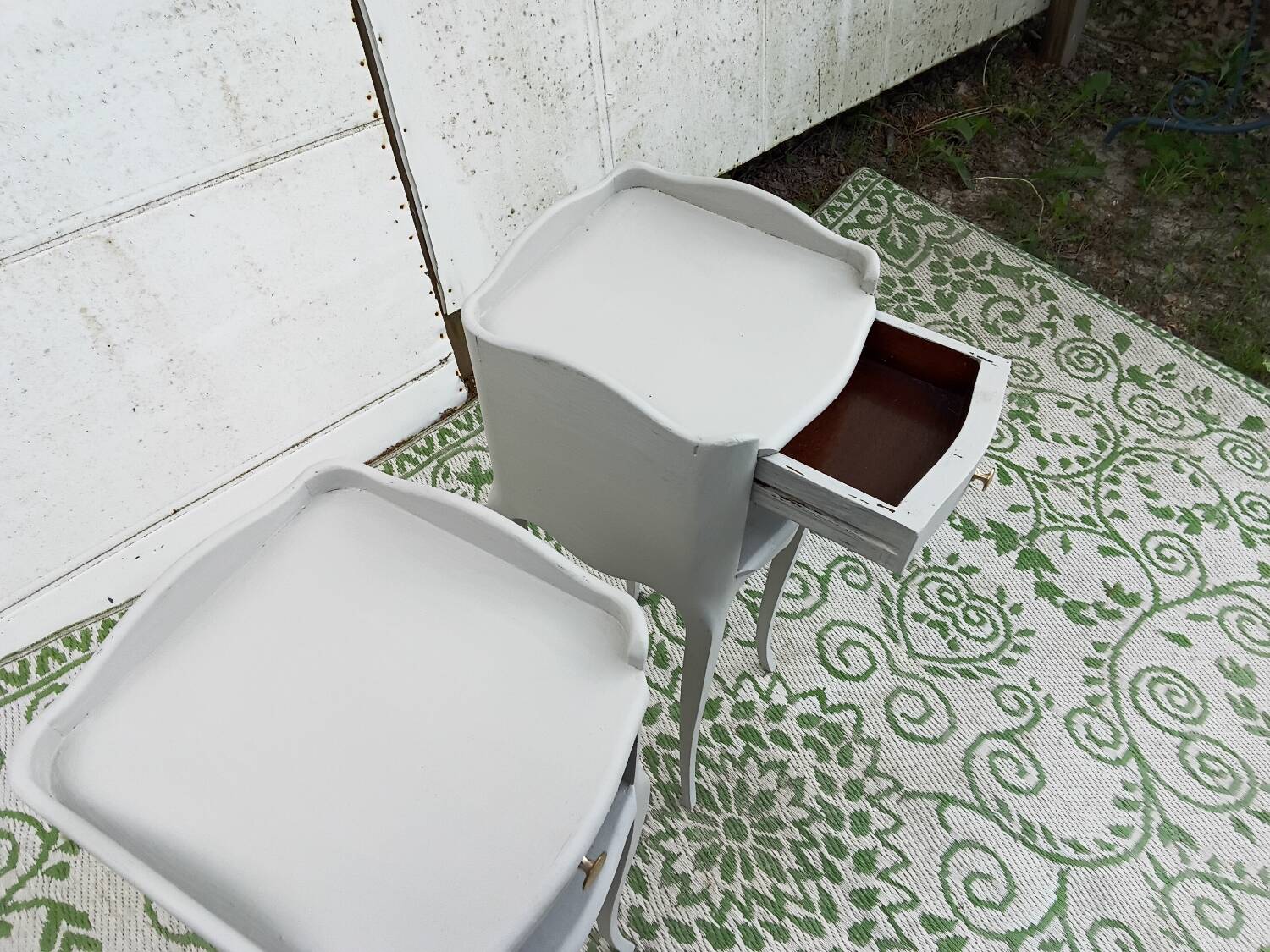 Pair of small bedside tables