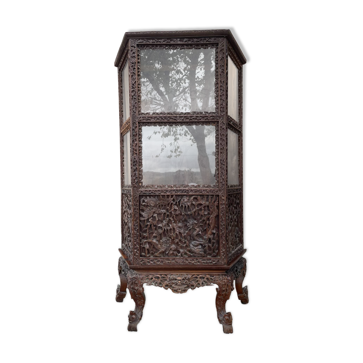Vitrine cabinet de présentation chinois