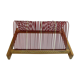 Vinyl storage unit with vintage wooden structure