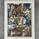 Modern painting art brut inspired by primitive