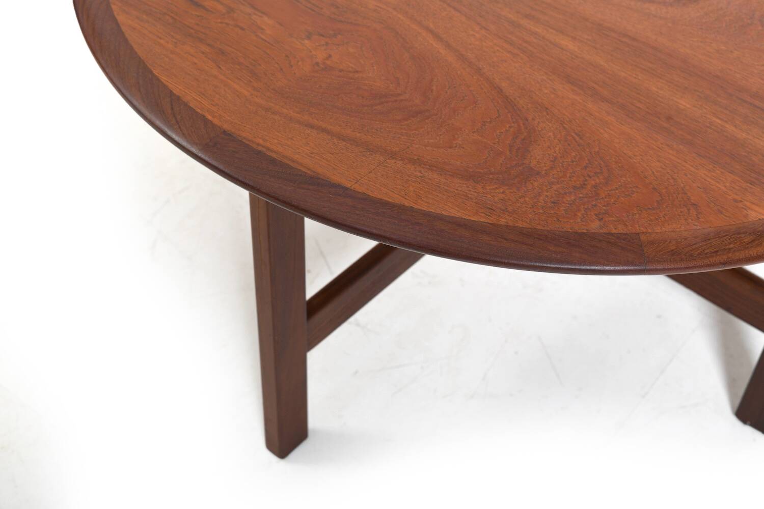 Round Teak Sofa Table by ASKO